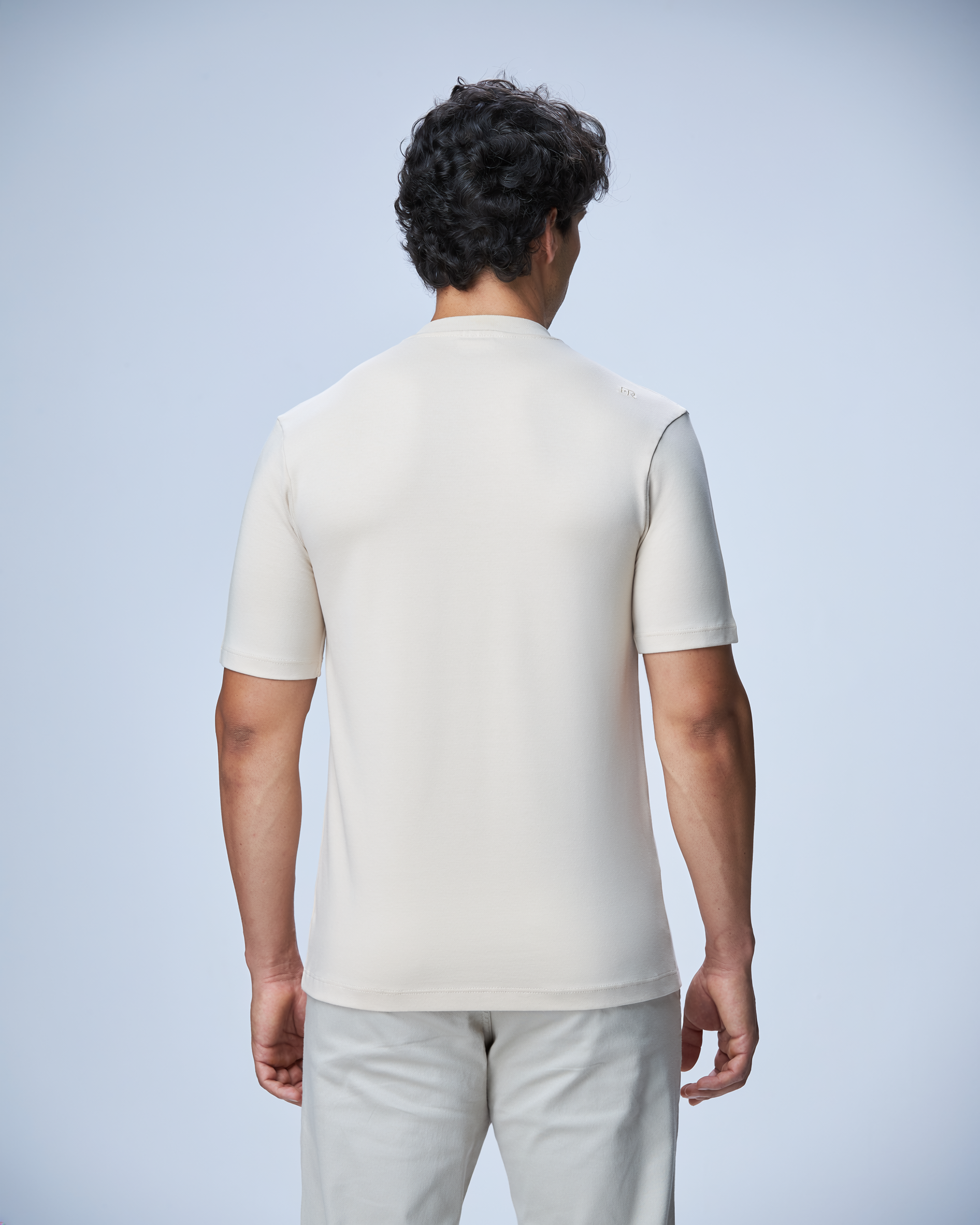 CAMISETA GOLA MÉDIA HAUTIER ALGODÃO EGIPCIO DUPLO