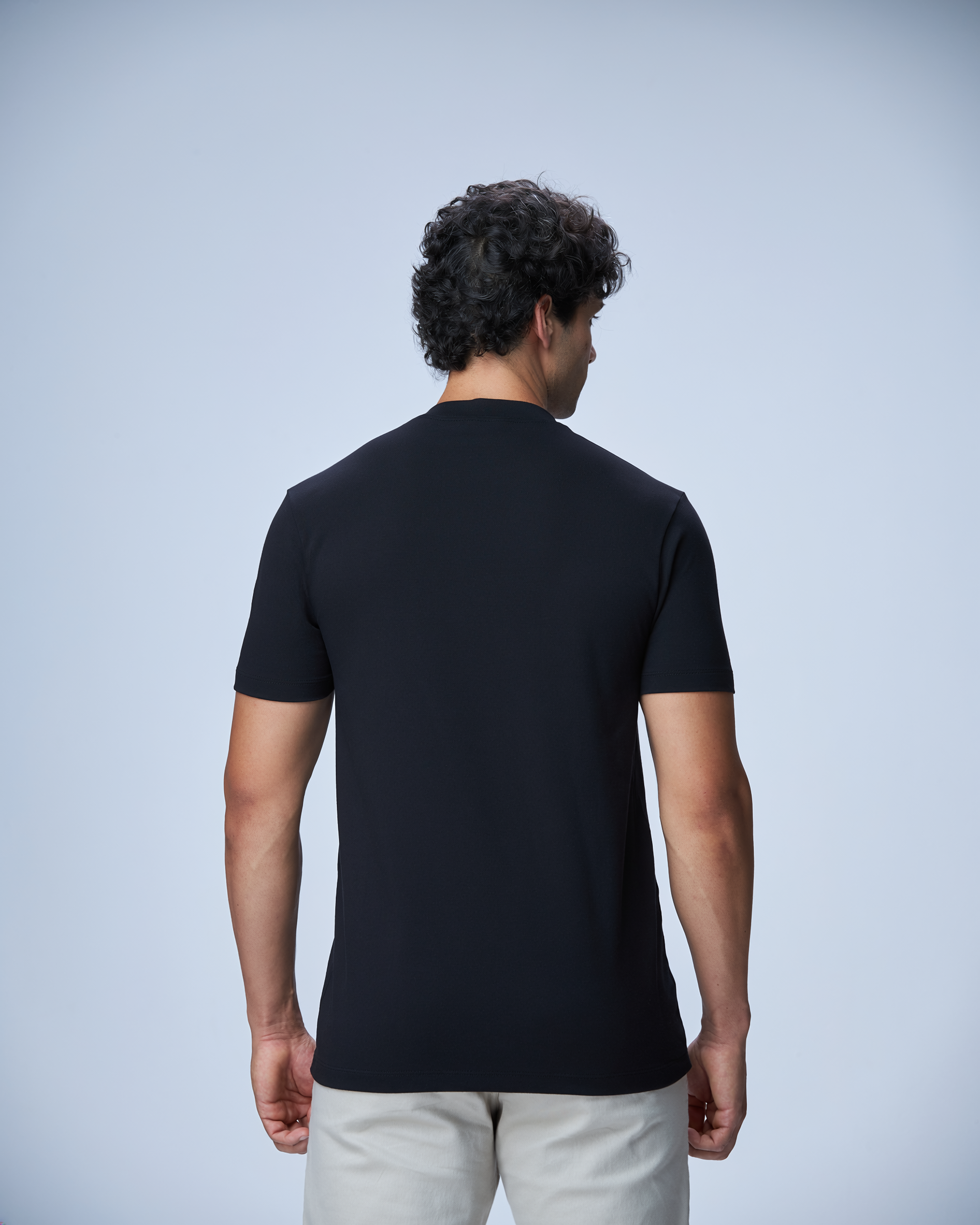 CAMISETA GOLA MÉDIA HAUTIER ALGODÃO EGIPCIO DUPLO