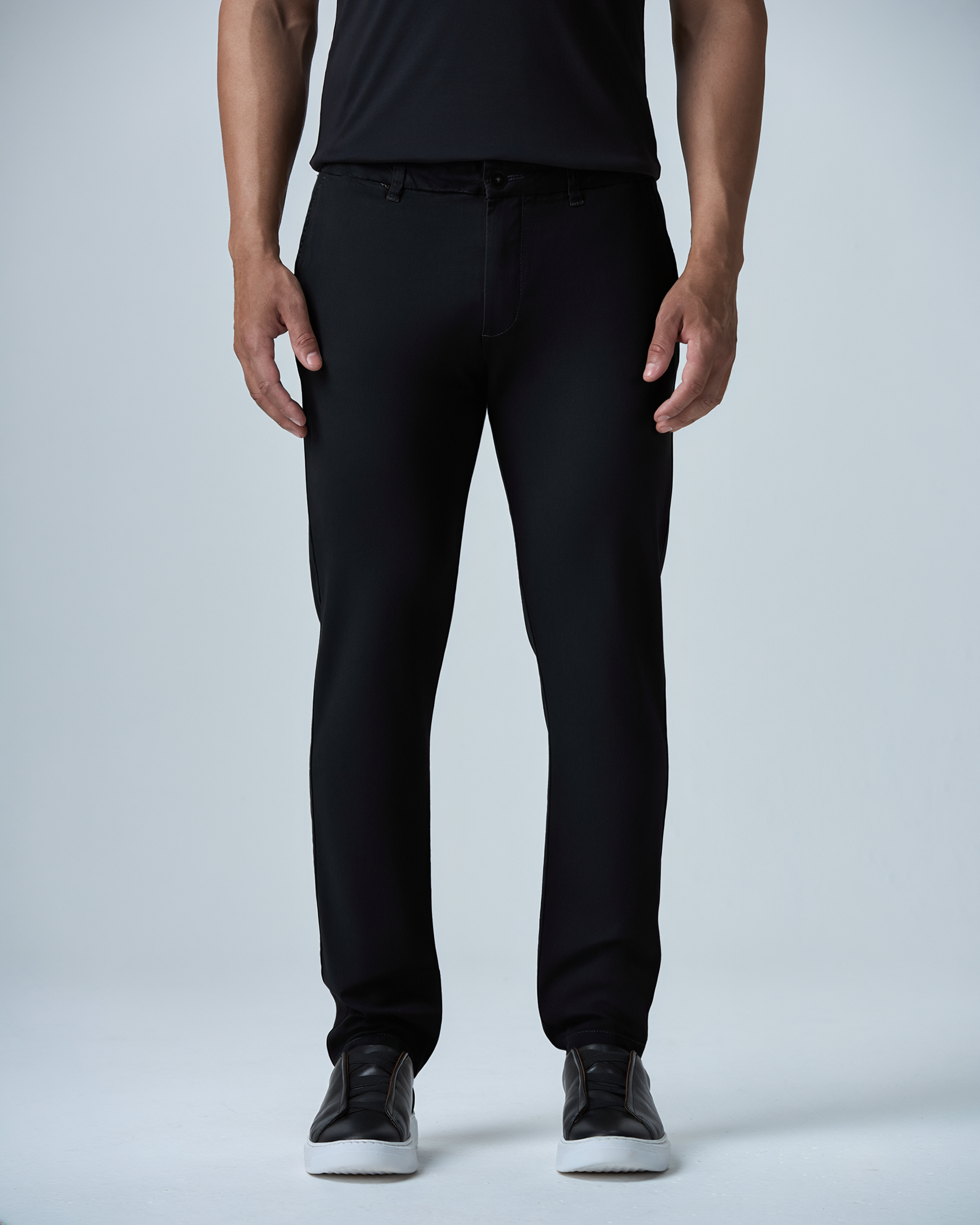CALÇA CLASSIC SARJA ALGODÃO HAUTIER Preta