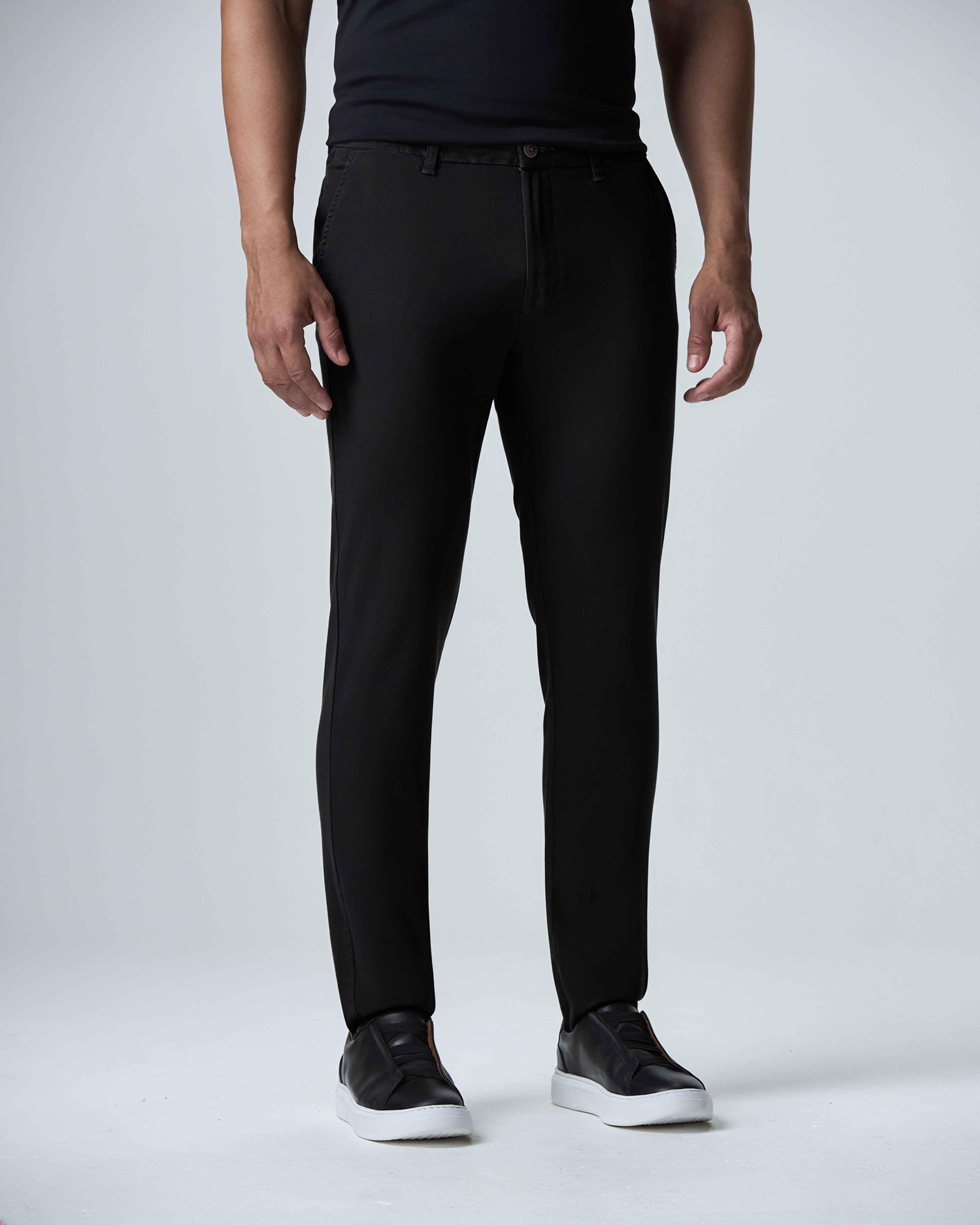 CALÇA CLASSIC SARJA ALGODÃO HAUTIER Preta