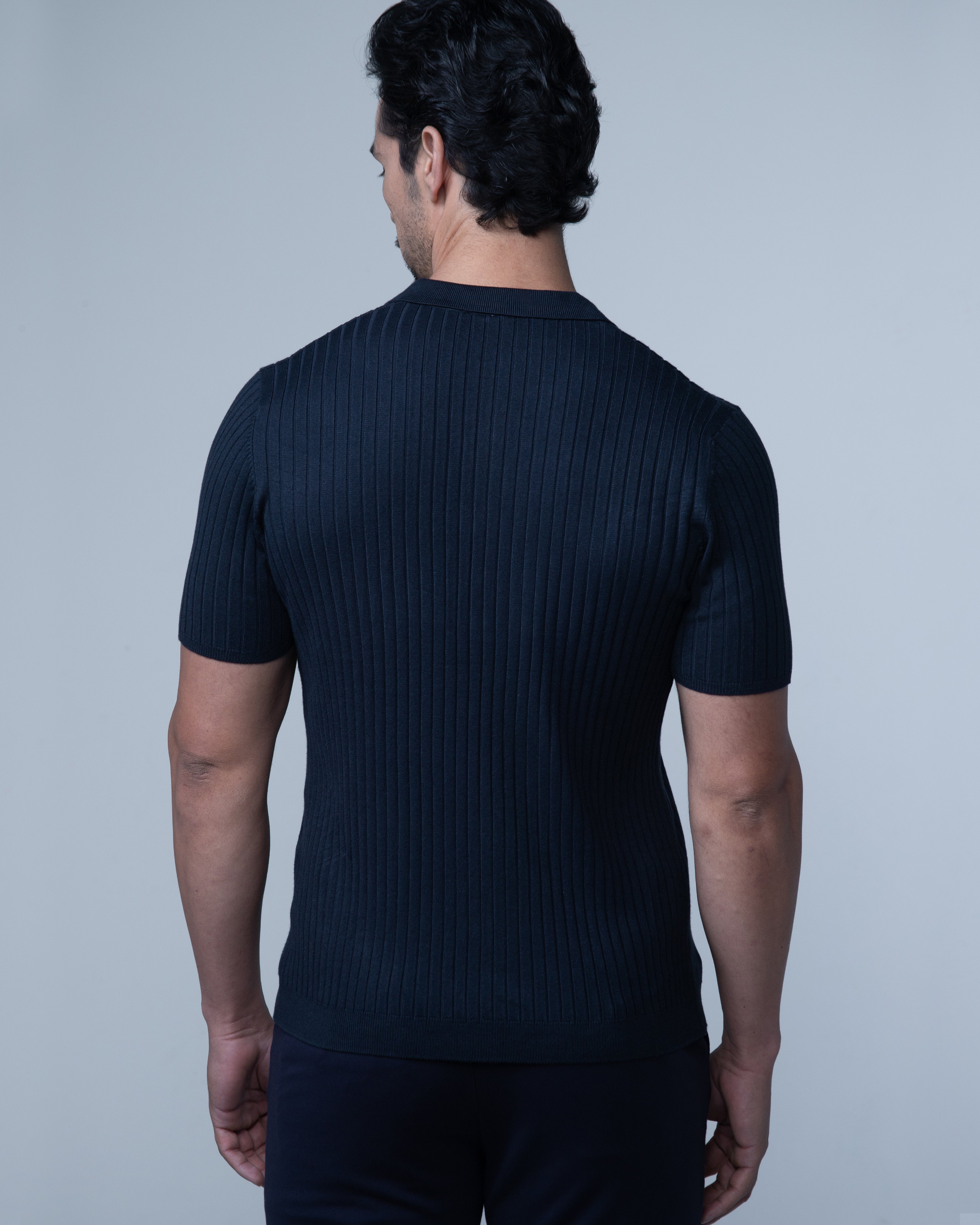 Polo Italiana Tricot Hautier - Azul Marinho