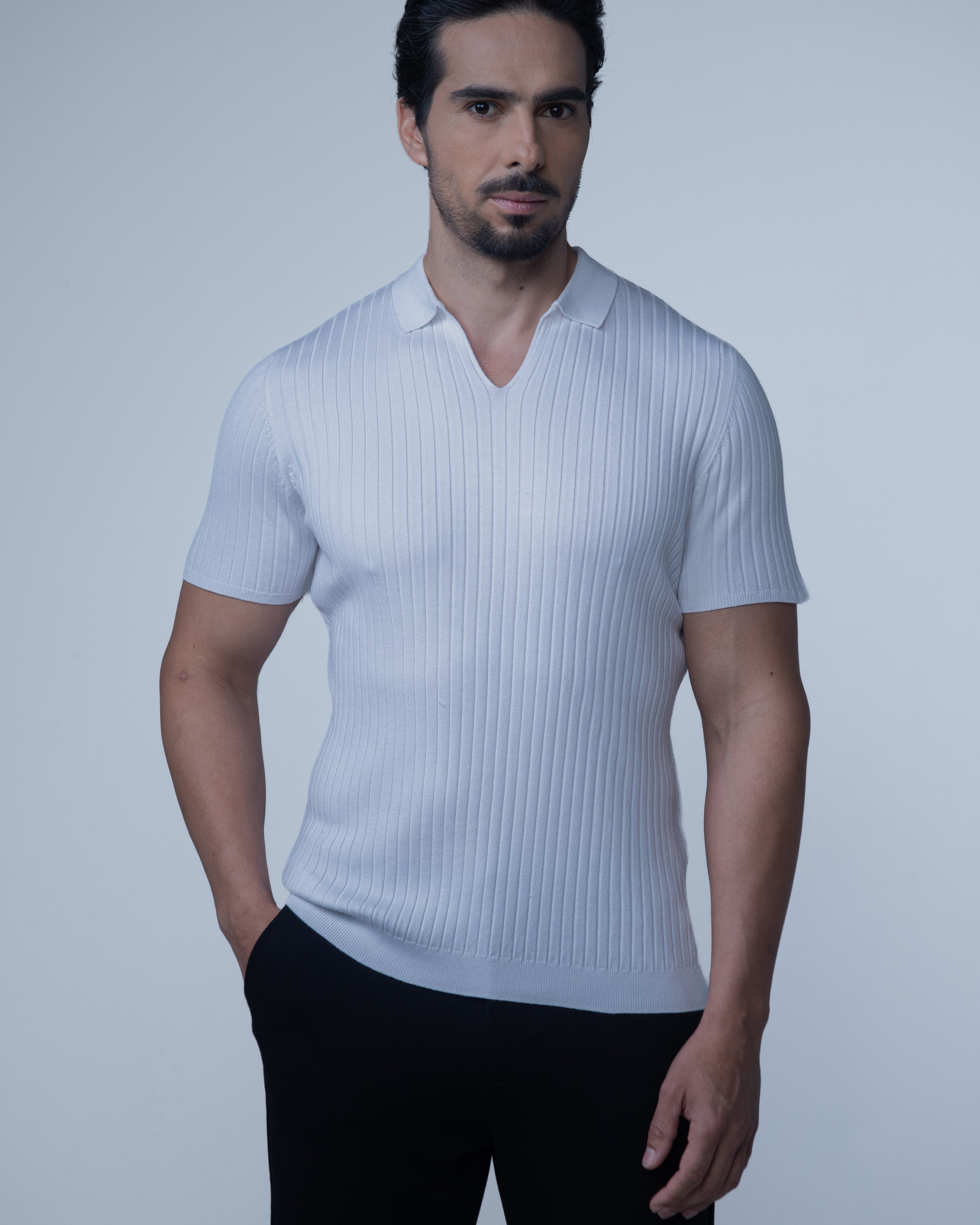 Polo Italiana Tricot Hautier - Branca